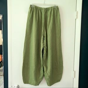 Bryn Walker Chartreuse Linen Pants